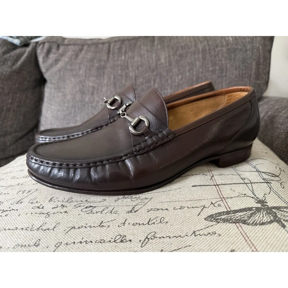 Beckett Simonon Beaumont Horsebit Loafers Men's 11 Brown Leather Blake Stitch